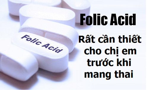 Nên bổ sung chất acid folic sớm