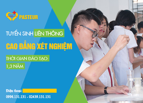 Hình thức tuyển sinh Liên thông lên Cao đẳng Xét nghiệm Hà Nội