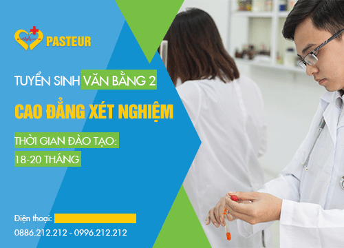 Đào tạo Văn bằng 2 Cao đẳng Xét nghiệm năm 2018 học Thứ 7, Chủ nhật