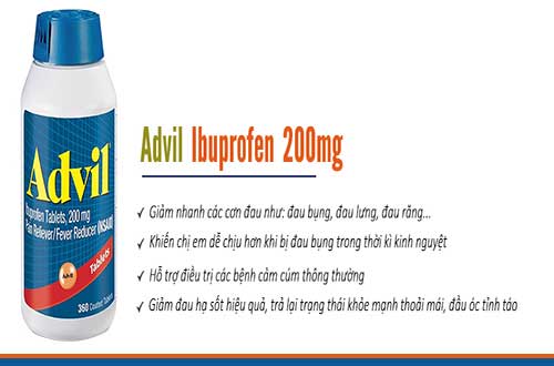 Lưu ý khi sử dụng thuốc Advil ibuprofen