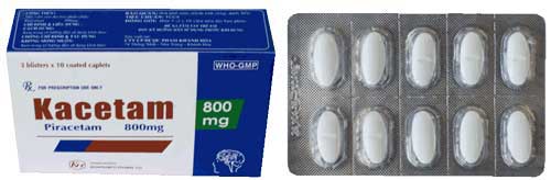 Cách sử dụng thuốc thuốc Kacetam 800mg