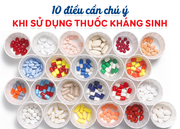 10 điều cần chú ý khi sử dụng thuốc kháng sinh