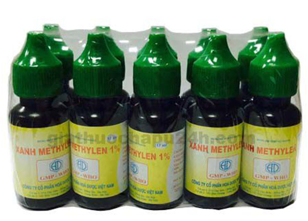 Thuốc Xanh Methylene được điều chế theo dạng viên nén, dạng bôi, dạng tiêm